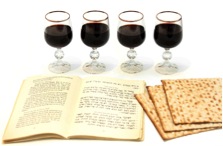cups of wine matzah
